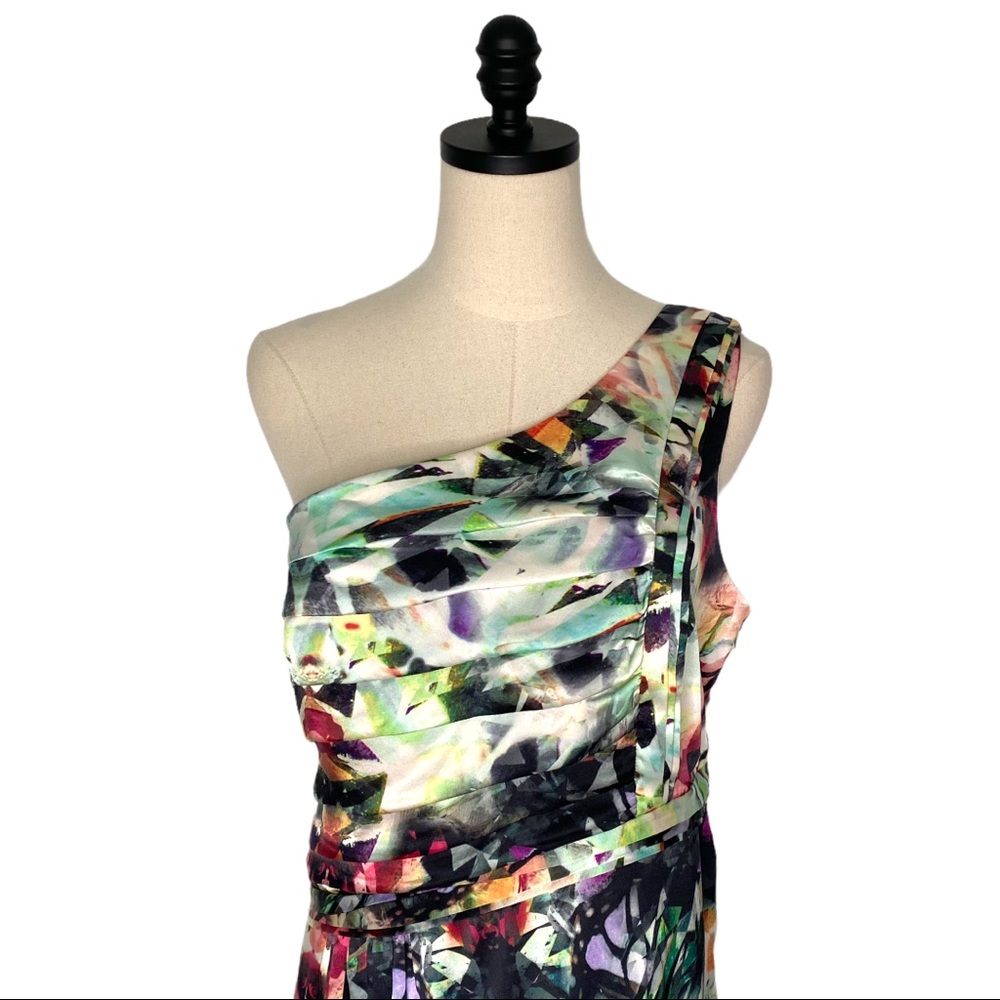 Carlos Miele Silk Abstract Single Shoulder SZ 44 - Picture 2 of 9